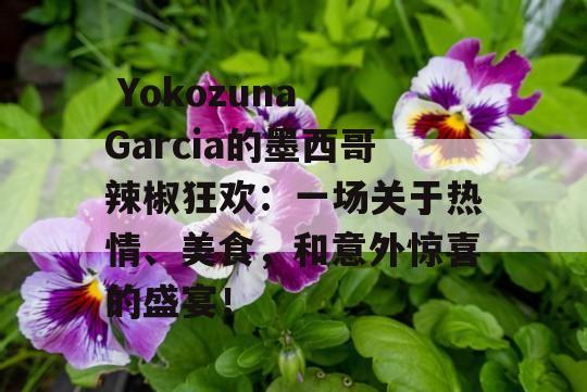  Yokozuna Garcia的墨西哥辣椒狂欢：一场关于热情、美食，和意外惊喜的盛宴！